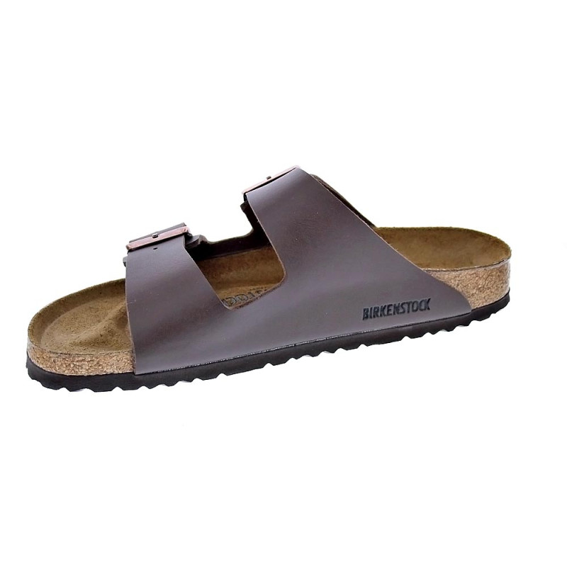 Chanclas Birkenstock zapatos Hombre modelo Arizona 51703 BROWN Estrecho Marrón 