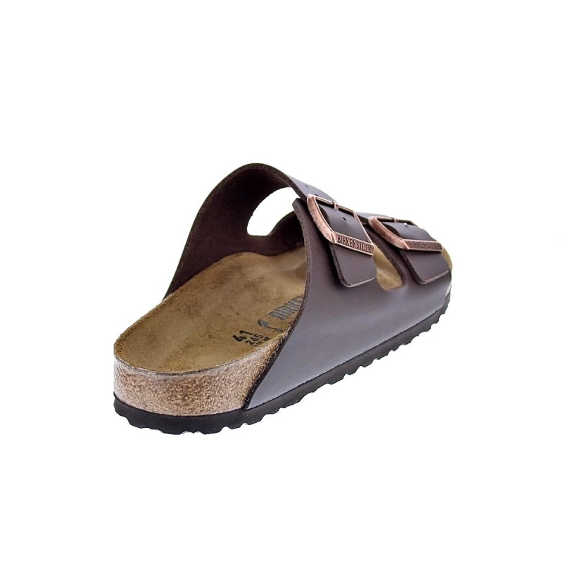 Chanclas Birkenstock zapatos Hombre modelo Arizona 51703 BROWN Estrecho Marrón 