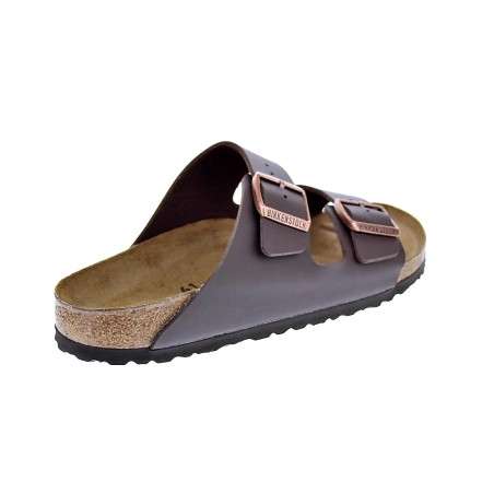 Chanclas Birkenstock zapatos Hombre modelo Arizona 51703 BROWN Estrecho Marrón 