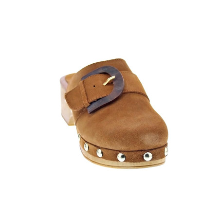 Zuecos Claudia zapatos Mujer modelo Saura Marrón 