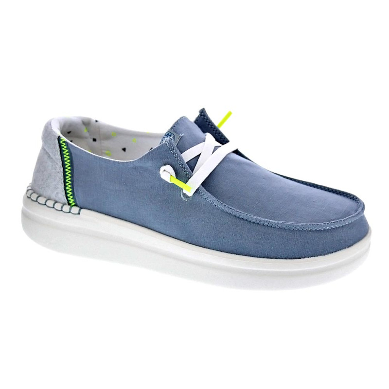 Mocasines Hey Dude zapatos Mujer modelo Wendy Rise Azul 