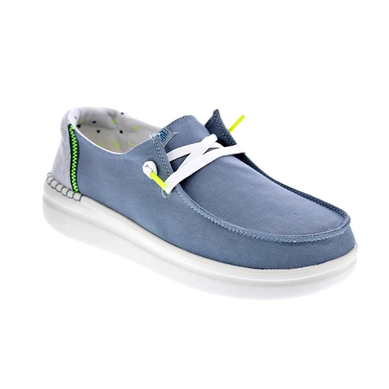 Mocasines Hey Dude zapatos Mujer modelo Wendy Rise Azul 