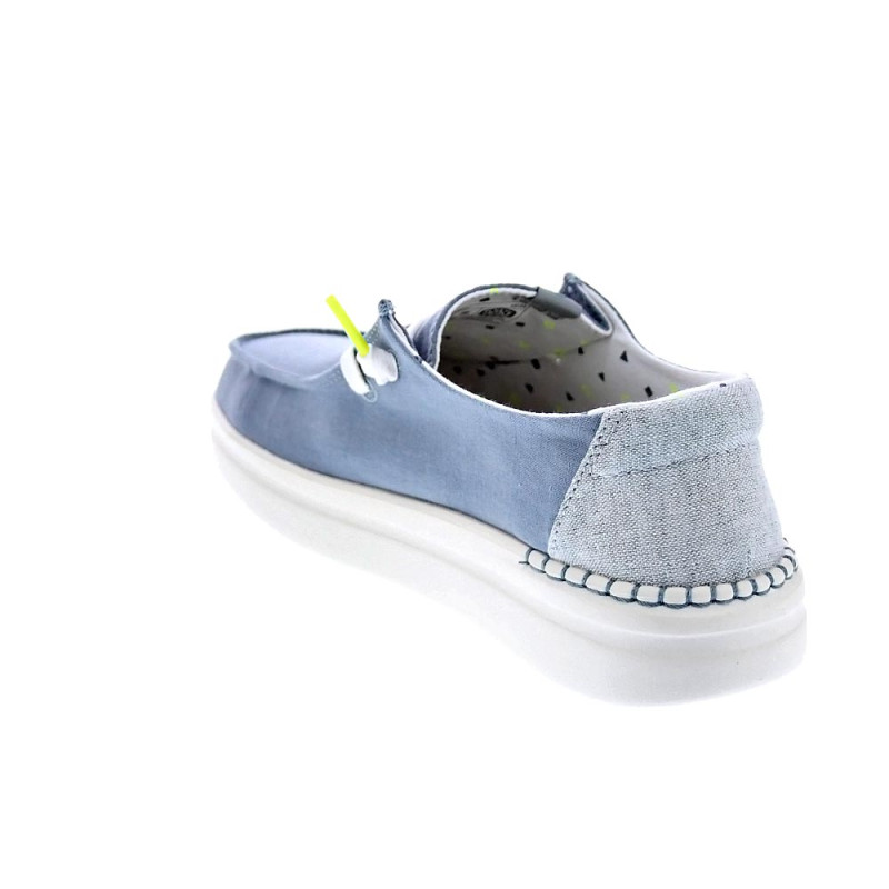 Mocasines Hey Dude zapatos Mujer modelo Wendy Rise Azul 