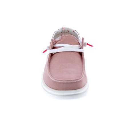 Mocasines Hey Dude zapatos Mujer modelo Wendy Rise Rosa Elástico