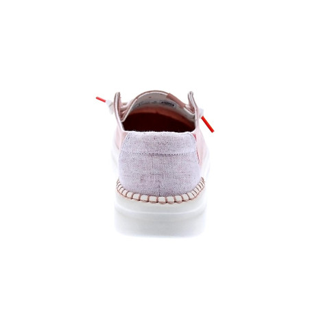 Mocasines Hey Dude zapatos Mujer modelo Wendy Rise Rosa Elástico