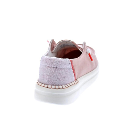 Mocasines Hey Dude zapatos Mujer modelo Wendy Rise Rosa Elástico