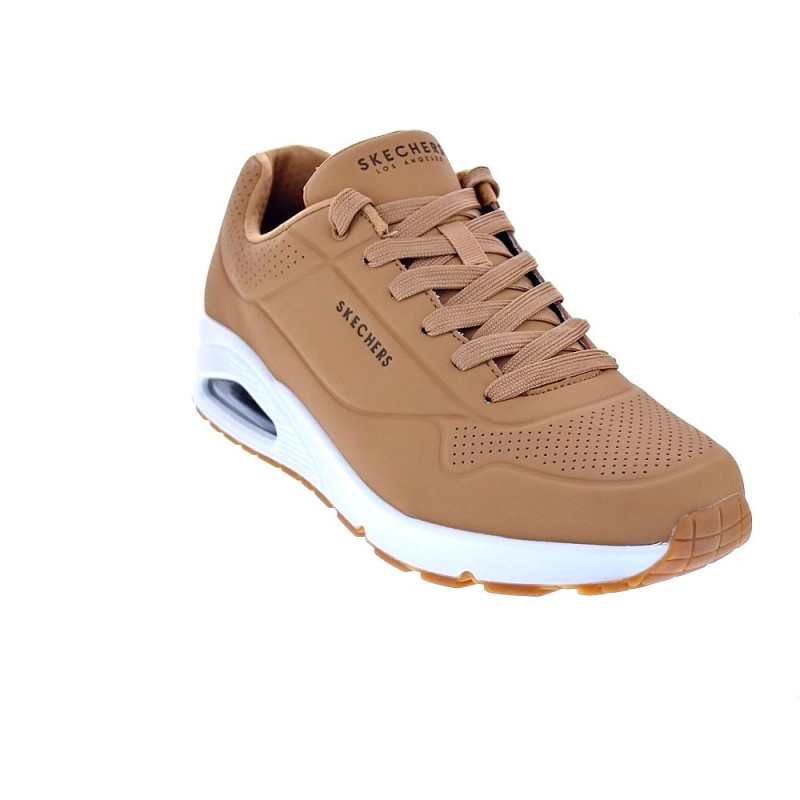 Zapatillas Skechers zapatos Hombre modelo Uno Marrón Cordón