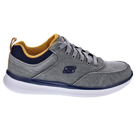 Zapatillas Skechers zapatos Hombre modelo Delson Gris Elástico