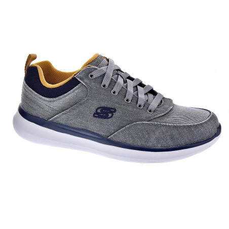 Zapatillas Skechers zapatos Hombre modelo Delson Gris Elástico