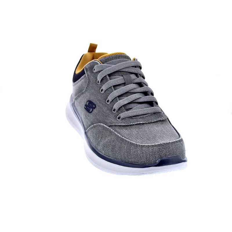 Zapatillas Skechers zapatos Hombre modelo Delson Gris Elástico