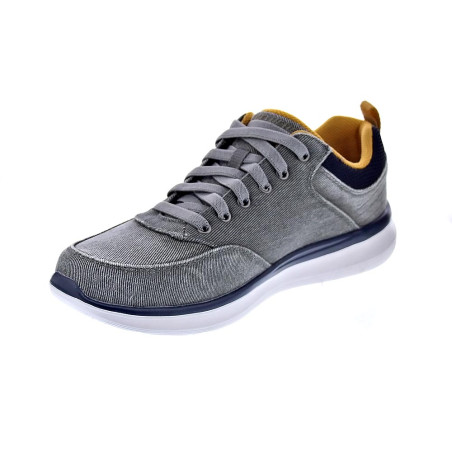 Zapatillas Skechers zapatos Hombre modelo Delson Gris Elástico
