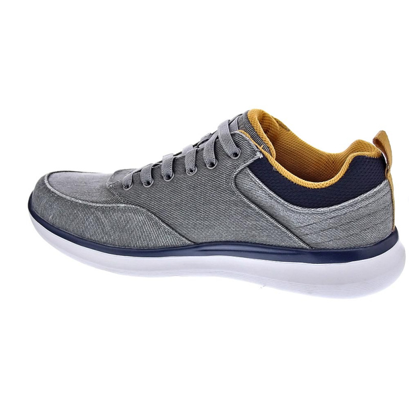Zapatillas Skechers zapatos Hombre modelo Delson Gris Elástico