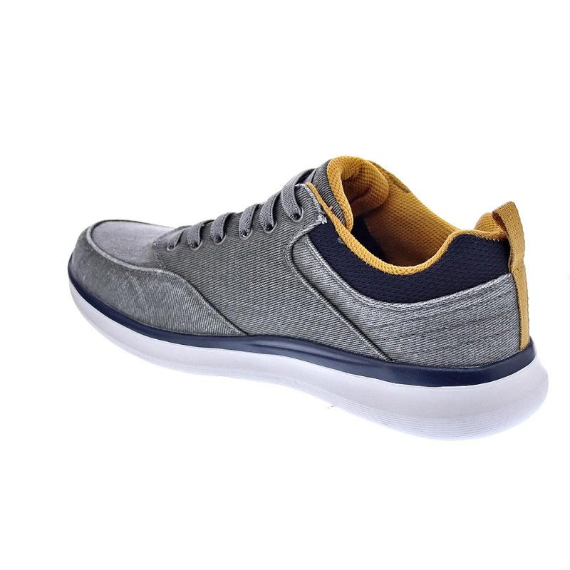 Zapatillas Skechers zapatos Hombre modelo Delson Gris Elástico