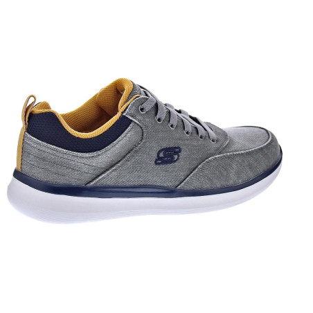 Zapatillas Skechers zapatos Hombre modelo Delson Gris Elástico