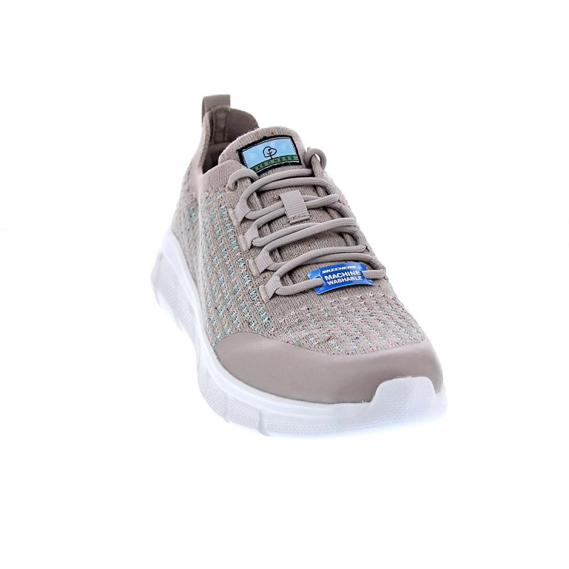 Zapatillas Skechers zapatos Mujer modelo Bobs Flex Beige 