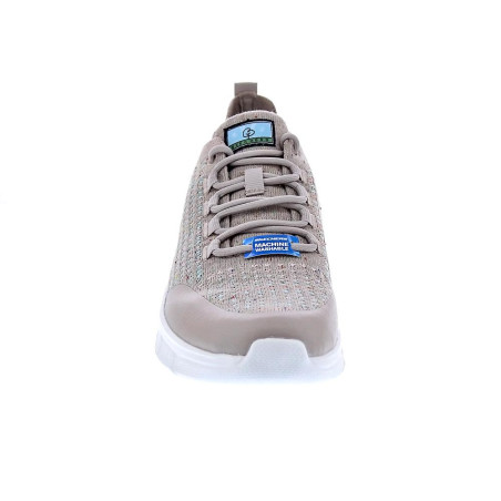 Zapatillas Skechers zapatos Mujer modelo Bobs Flex Beige 