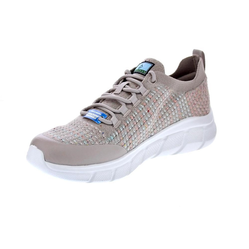Zapatillas Skechers zapatos Mujer modelo Bobs Flex Beige 