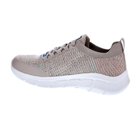 Zapatillas Skechers zapatos Mujer modelo Bobs Flex Beige 