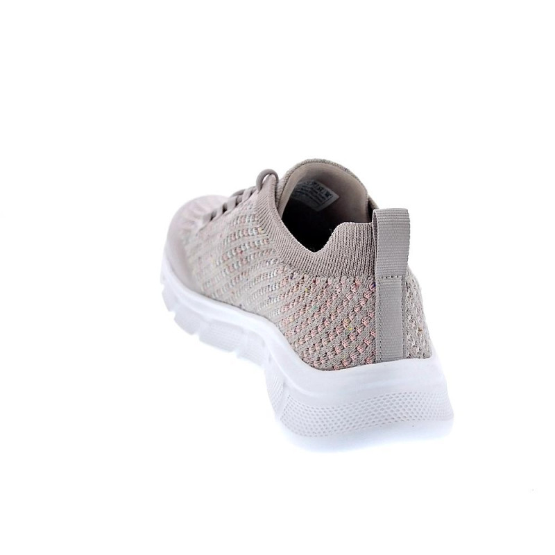 Zapatillas Skechers zapatos Mujer modelo Bobs Flex Beige 