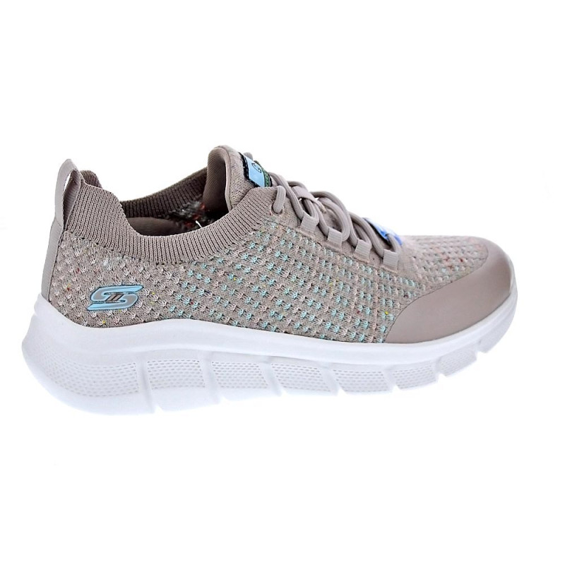 Zapatillas Skechers zapatos Mujer modelo Bobs Flex Beige 