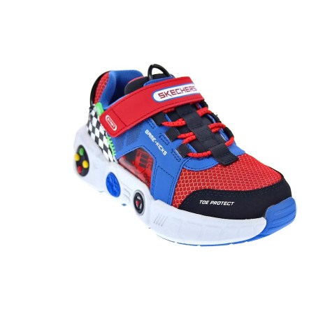 Zapatillas Skechers zapatos Niño modelo Gametronix Rojo 