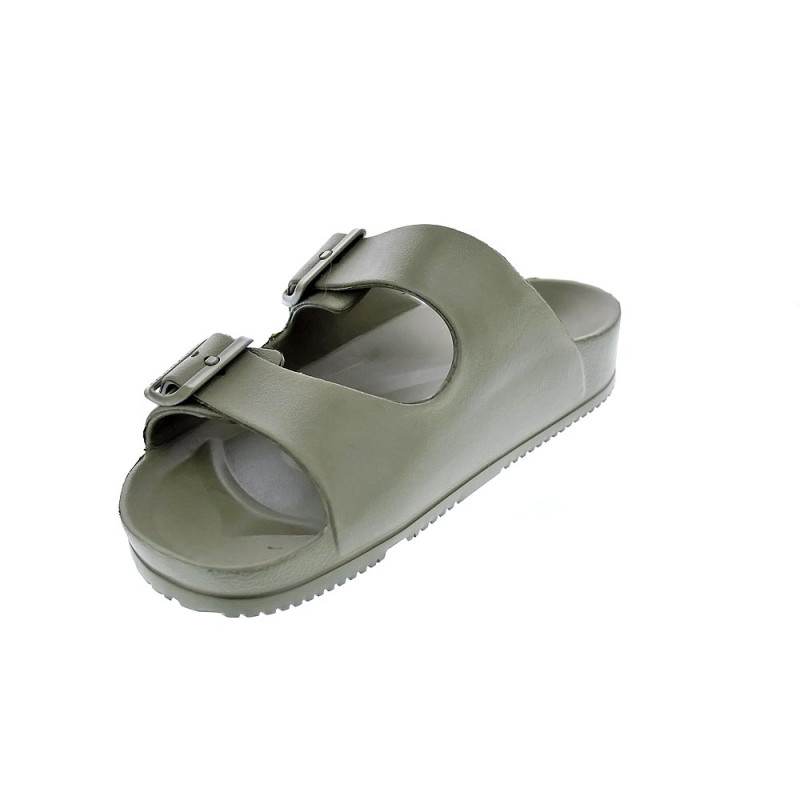 Sandalias Duuo zapatos Hombre modelo Bio Eva Verde Hebillas