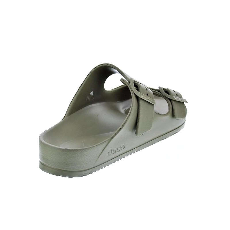 Sandalias Duuo zapatos Hombre modelo Bio Eva Verde Hebillas