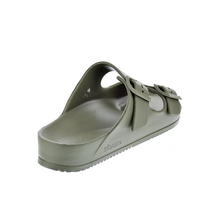 Sandalias Duuo zapatos Hombre modelo Bio Eva Verde Hebillas
