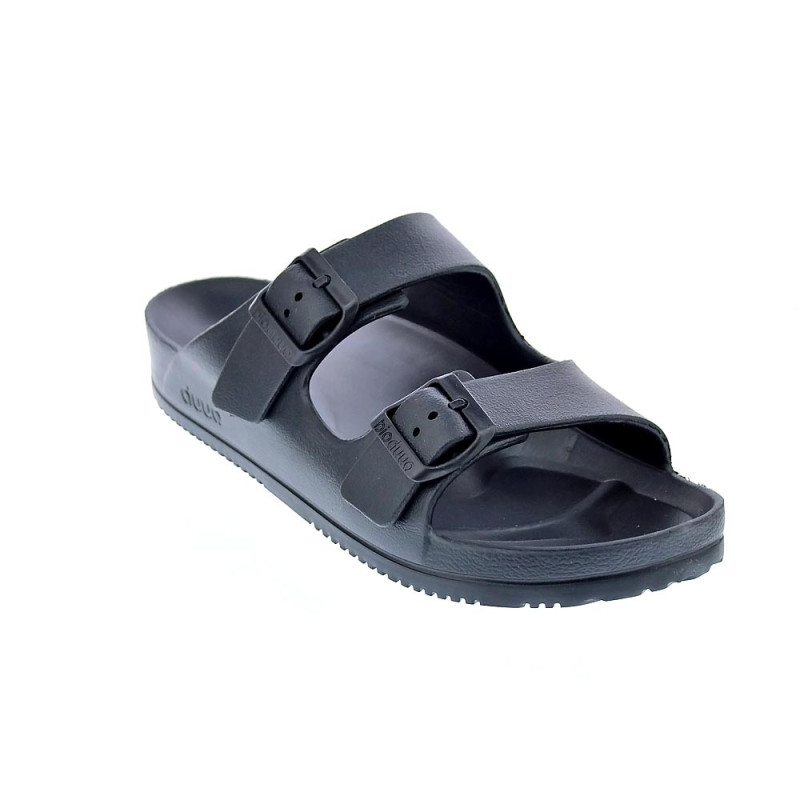 Sandalias Duuo zapatos Hombre modelo Bio Eva Negro Hebillas