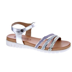 Sandalias Gioseppo zapatos Niña modelo 68237 Plata  2