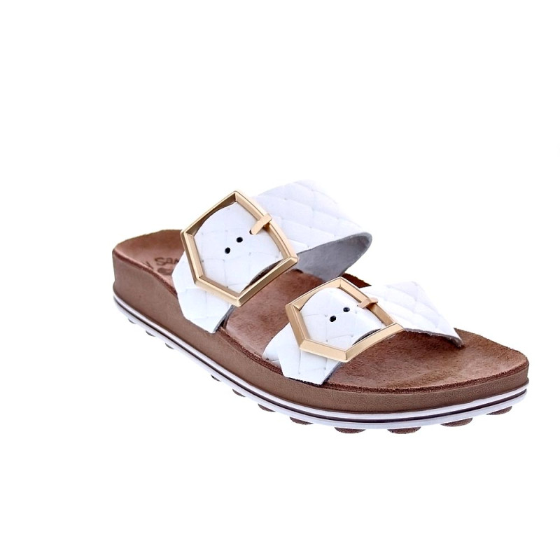 Sandalias Fantasy Sandals zapatos Mujer modelo Taylor Blanco 