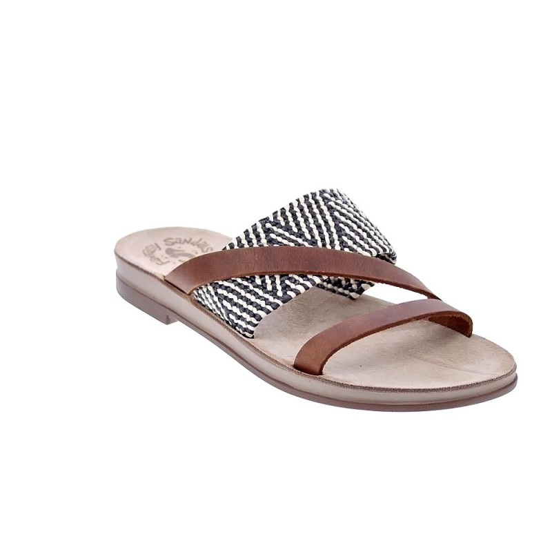 Sandalias Fantasy Sandals zapatos Mujer modelo Andrea Marrón 