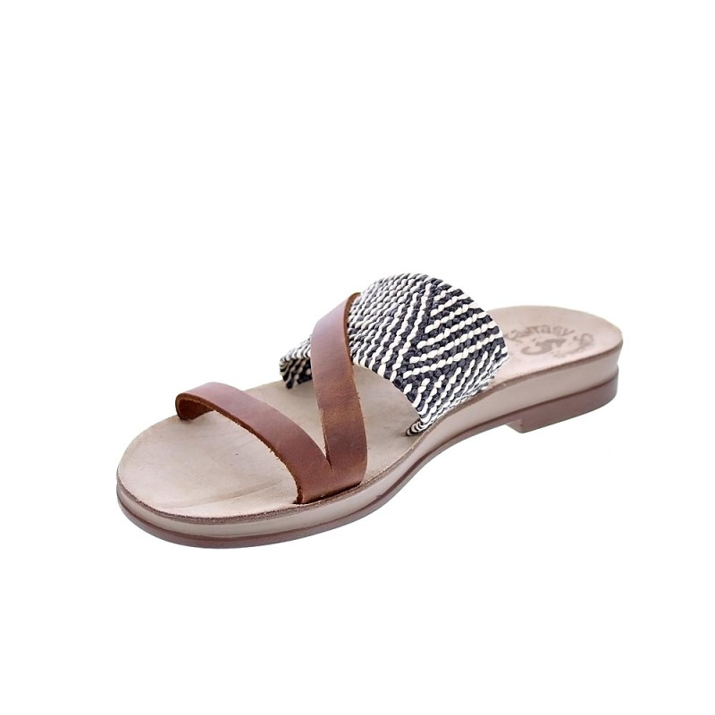 Sandalias Fantasy Sandals zapatos Mujer modelo Andrea Marrón 