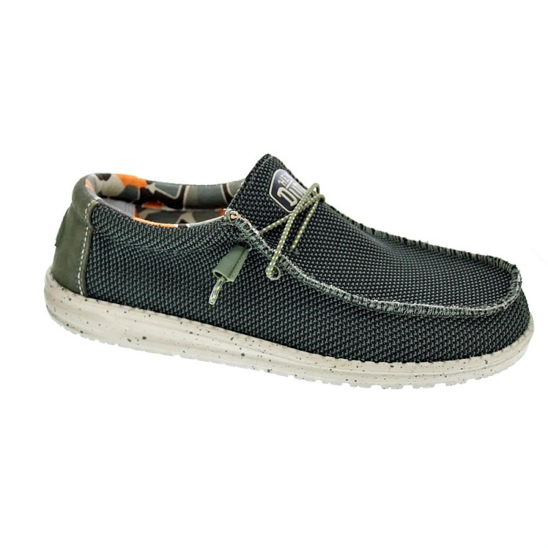 Mocasines Hey Dude zapatos Hombre modelo Wally Sox Verde 