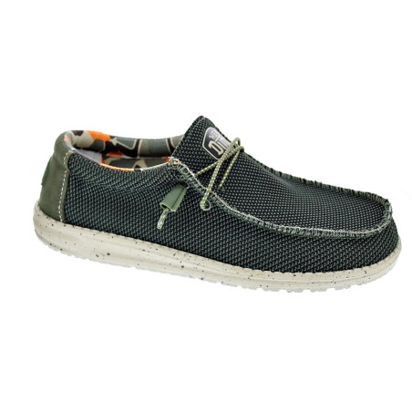 Mocasines Hey Dude zapatos Hombre modelo Wally Sox Verde 