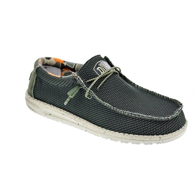 Mocasines Hey Dude zapatos Hombre modelo Wally Sox Verde 