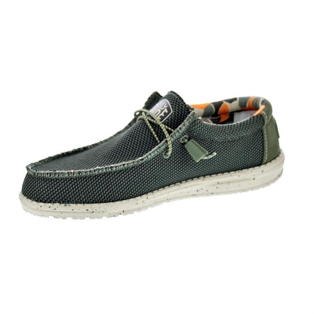Mocasines Hey Dude zapatos Hombre modelo Wally Sox Verde 