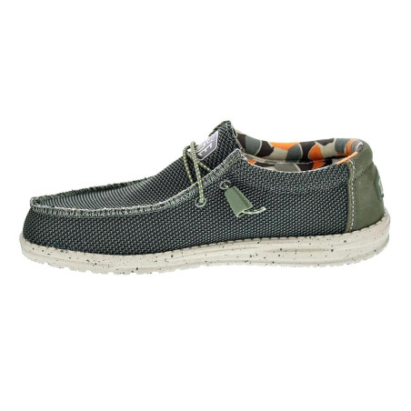 Mocasines Hey Dude zapatos Hombre modelo Wally Sox Verde 