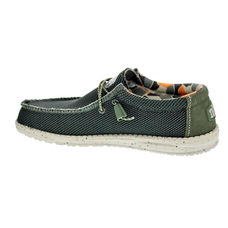 Mocasines Hey Dude zapatos Hombre modelo Wally Sox Verde 