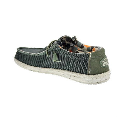 Mocasines Hey Dude zapatos Hombre modelo Wally Sox Verde 