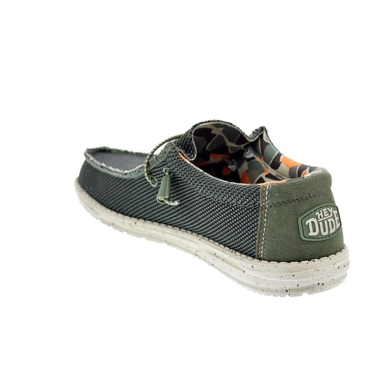 Mocasines Hey Dude zapatos Hombre modelo Wally Sox Verde 