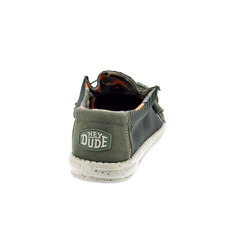Mocasines Hey Dude zapatos Hombre modelo Wally Sox Verde 