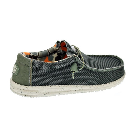 Mocasines Hey Dude zapatos Hombre modelo Wally Sox Verde 
