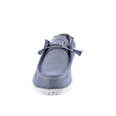 Mocasines Hey Dude zapatos Hombre modelo Wally Stretch Canvas Gris 