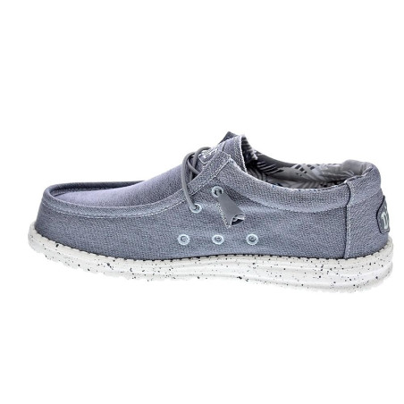 Mocasines Hey Dude zapatos Hombre modelo Wally Stretch Canvas Gris 