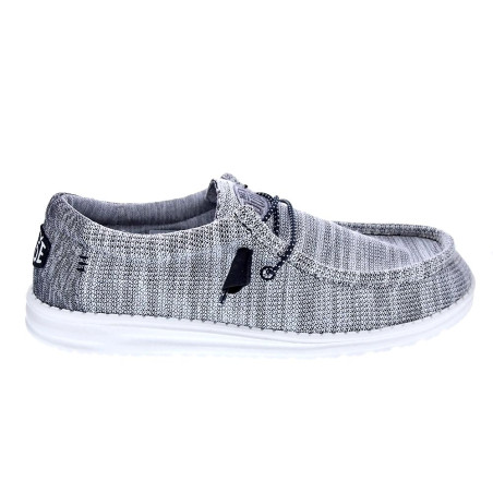 Mocasines Hey Dude zapatos Hombre modelo Wally Stretch Mix Gris 