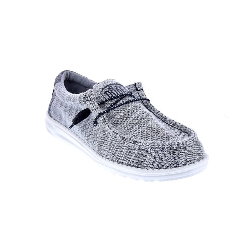 Mocasines Hey Dude zapatos Hombre modelo Wally Stretch Mix Gris 