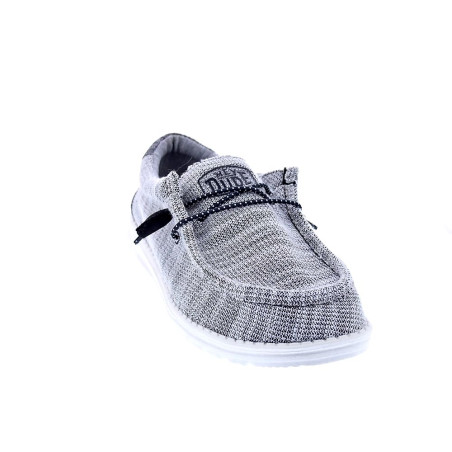 Mocasines Hey Dude zapatos Hombre modelo Wally Stretch Mix Gris 