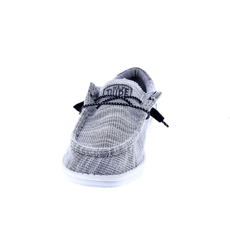 Mocasines Hey Dude zapatos Hombre modelo Wally Stretch Mix Gris 