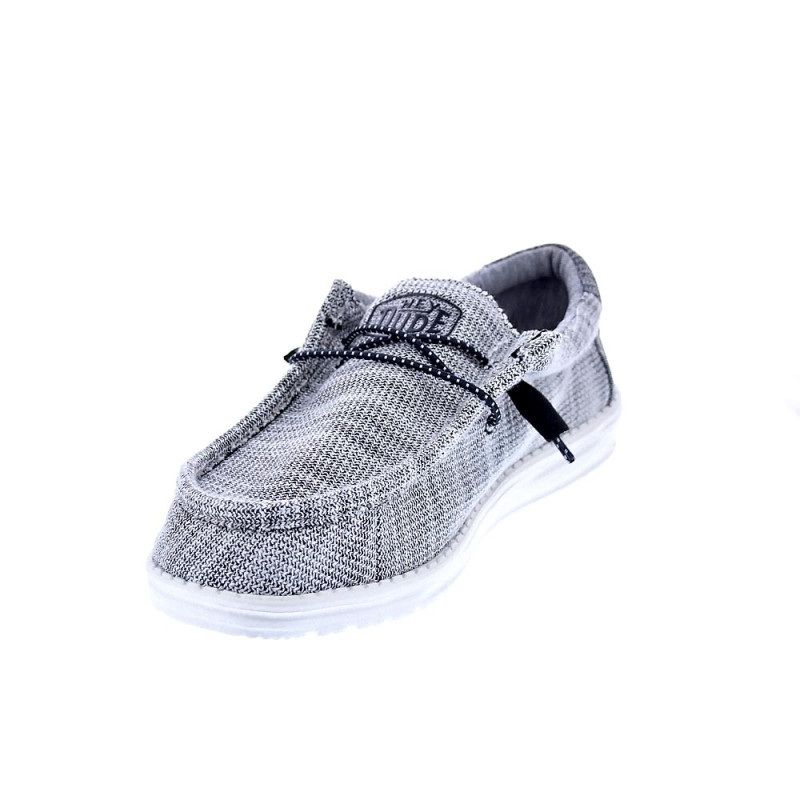 Mocasines Hey Dude zapatos Hombre modelo Wally Stretch Mix Gris 